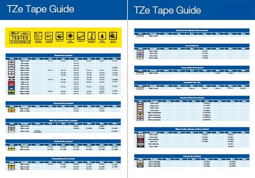 Brother P-touch TZe Tape Guide 2025